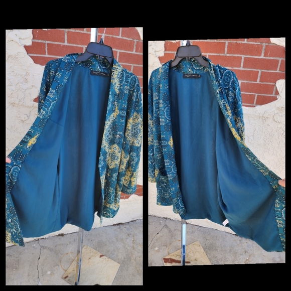 Medium Women House of Harlow 1960 REVOLVE kimono open jacket boho print - Picture 15 of 16